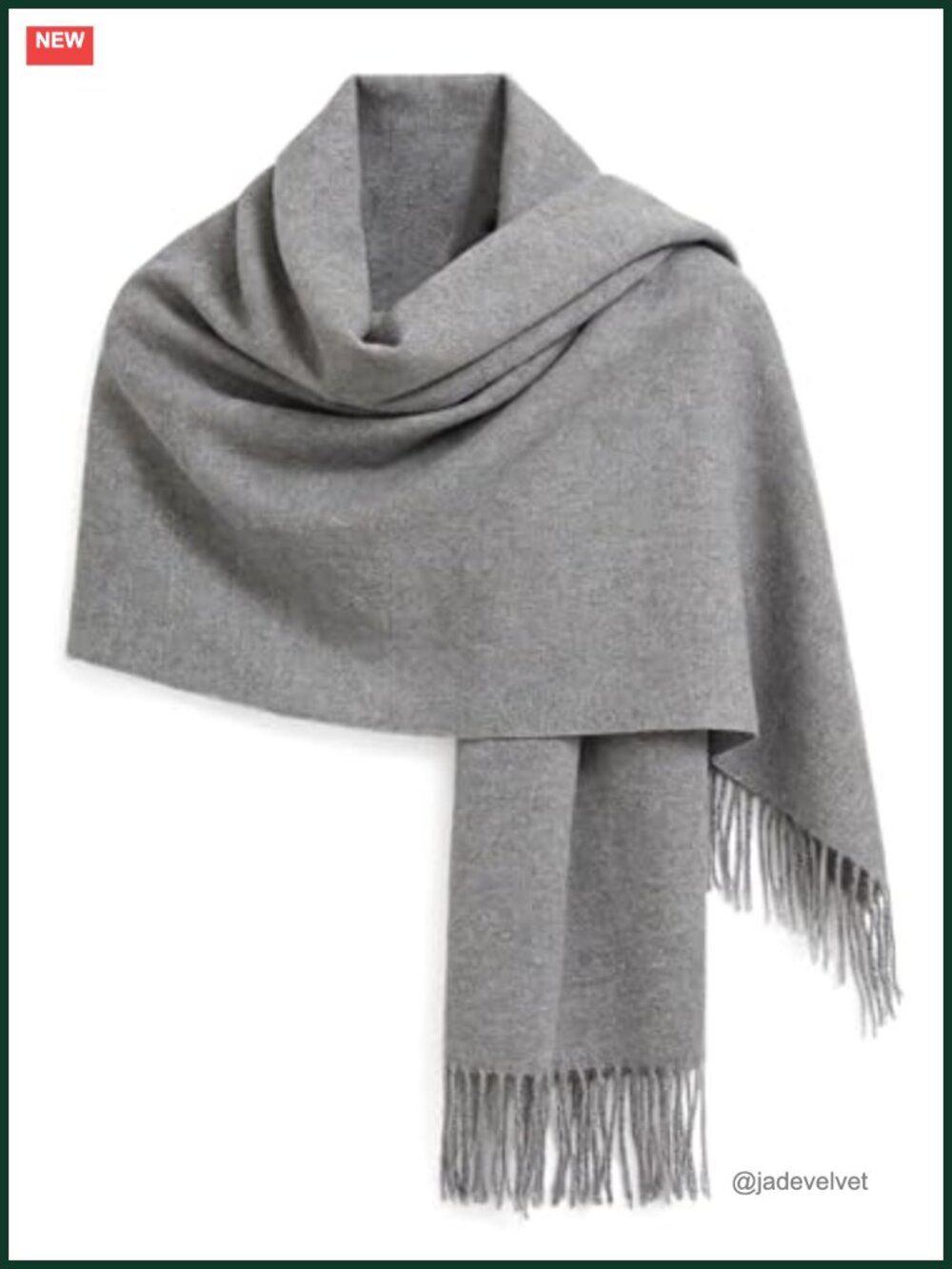 Oversized Cashmere-Like Soft Fringe Wrap Shawl